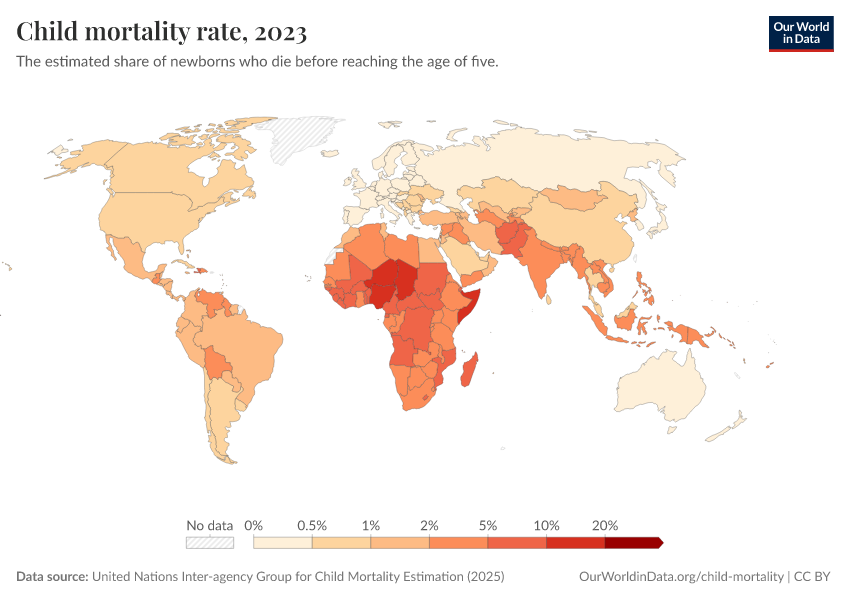 A thumbnail of the "Child mortality rate" chart