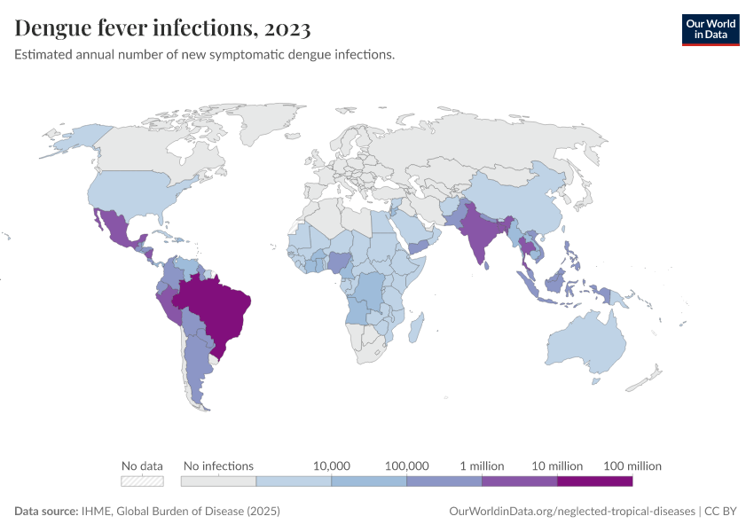 A thumbnail of the "Dengue fever infections" chart